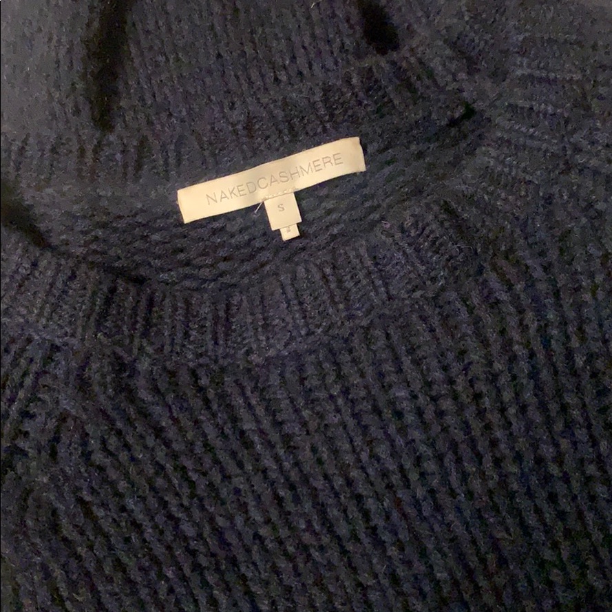 Nakedcashmere Navy Crew Neck Sweater